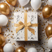 LINE ART NIEDLICH KITTY CAT "I LIEBE YOU" GESCHENKPAPIER