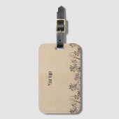  Line Art on Kraft Paper  Gepäckanhänger (Vorderseite Vertikal)