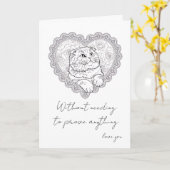 Line Art Ritual Collection  - Karte (Gelbe Blume)