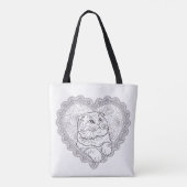 Line Art Ritual Collection tote bag  Tasche (Rückseite)