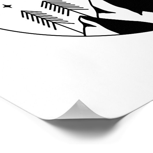 Line Art Scenery Poster (Ecke)