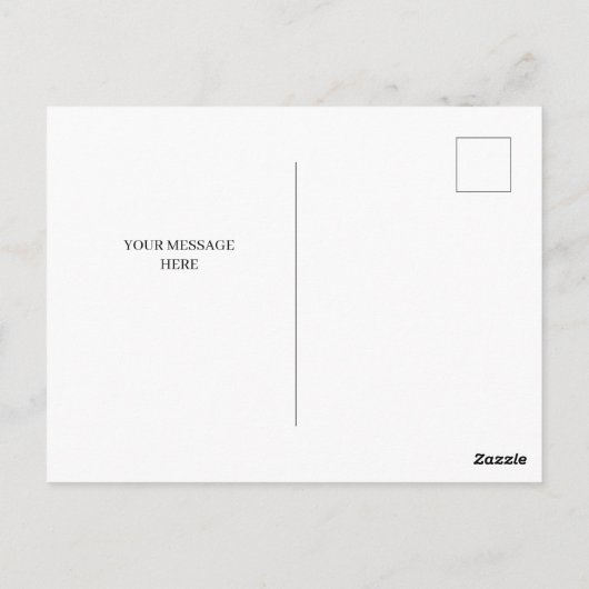 Line Art Script Abschluss Foto Ankündigung Grau Postkarte (Rückseite)