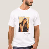 Line Art Script Abschluss Foto T - Shirt (Vorderseite)