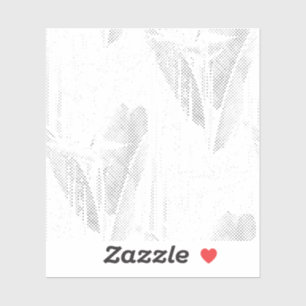 Line Art, Seashell, Harfe, kundenspezifisch geschn Aufkleber