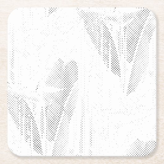 Line Art, Seashell, Harfe Paper Untersetzer (Vorderseite)