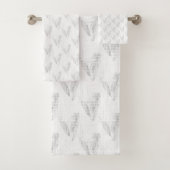 Line Art, Seashell, Harp Badhandtuch Set (Insitu)