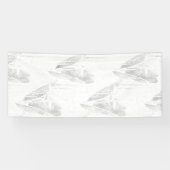 Line Art, Seashell, Harp Banner (Horizontal)