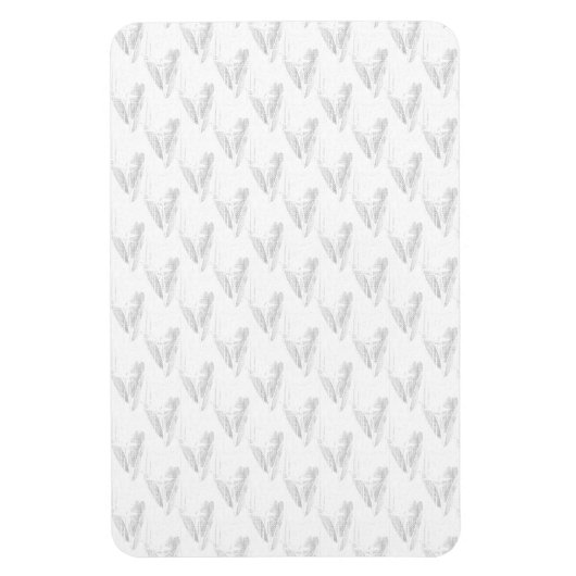 Line Art, Seashell, Harp Magnet (Vertikal)