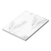 Line Art, Seashell, Harp Magnetic Notepad Notizblock (Rotiert)