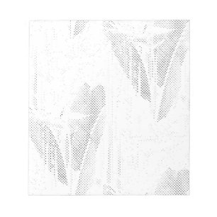 Line Art, Seashell, Harp Magnetic Notepad Notizblock