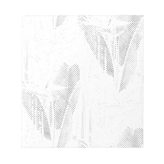 Line Art, Seashell, Harp Magnetic Notepad Notizblock (Vorderseite)