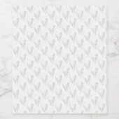 Line Art, Seashell, Harp Weinetikett (Einzelnes Label)