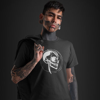 Line Art Skull - Abstrakt - Gleiches Inside Divers T-Shirt