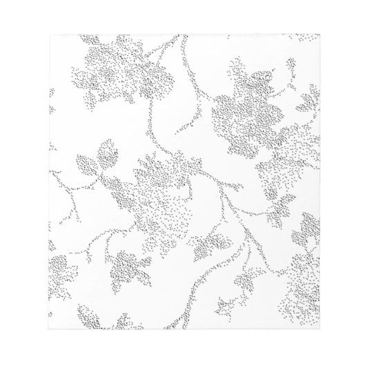 Line Art, Snow Drift, Vista White Magnetic Notepad Notizblock (Vorderseite)