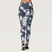 Line Art Spring Pattern Leggings (Rückseite)