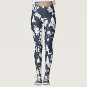Line Art Spring Pattern Leggings (Vorderseite)