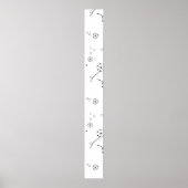 Line Art, Star Dust Pedestal Sign Poster (Vorne)