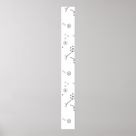 Line Art, Star Dust Pedestal Sign Poster (Vorne)