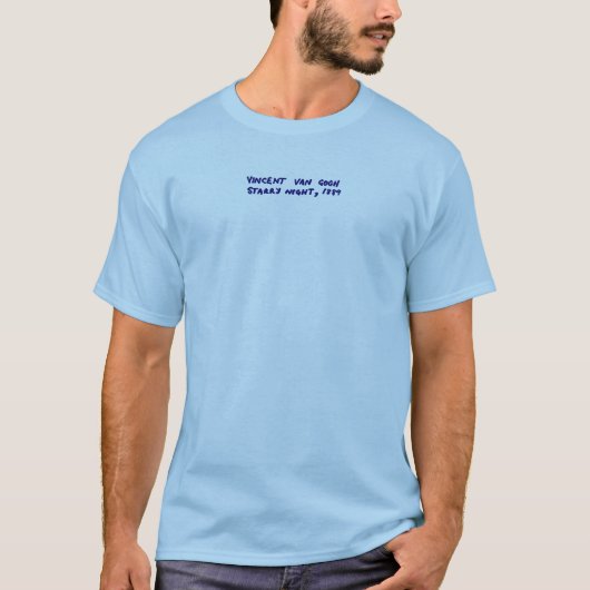 Line Art Starry Night T-Shirt (Vorderseite)