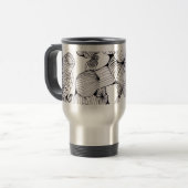 Line Art Steel Mug Reisebecher (Vorderseite Links)