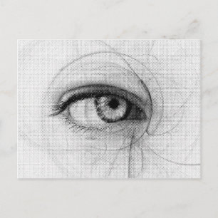 Line Art Stift Sketch Design Gezeichnet Papier Sch Postkarte