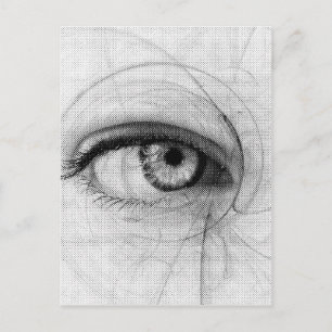 Line Art Stift Sketch Design Gezeichnet Papier Sch Postkarte
