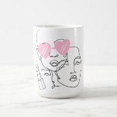 Line Art Tasse (Mittel)