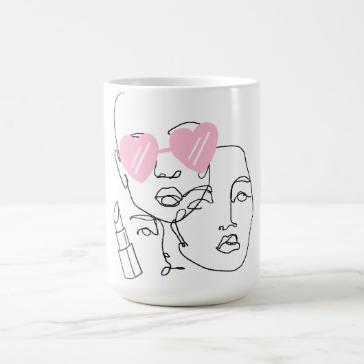 Line Art Tasse (Mittel)