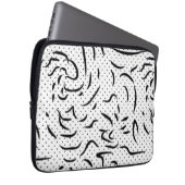 Line Art, Vista White, Alabaster Electronics Bag Laptopschutzhülle (Vorne Rechts)