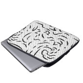 Line Art, Vista White, Alabaster Electronics Bag Laptopschutzhülle (Vorne Knopf)