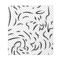 Line Art, Vista White, Alabaster Magnetic Notepad