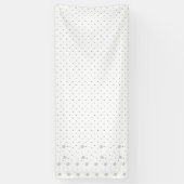 Line Art, White Lilac Banner (Vertikal)