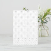 Line Art, White Lilac Einladung (Stehend Vorderseite)