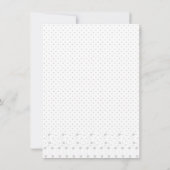 Line Art, White Lilac Einladung (Rückseite)