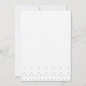 Line Art, White Lilac Einladung (Rückseite)