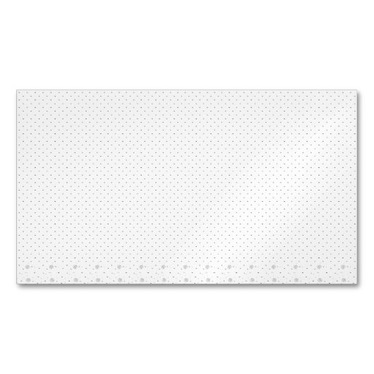 Line Art, White Lilac Magnetische Visitenkarte (Vorderseite)