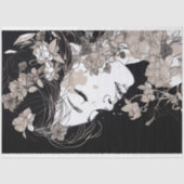 Line Art Woman 5 Dekoupage Paper Seidenpapier (Vorderseite)