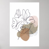 Line Art Woman Wall Art Poster (Vorne)