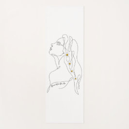 Line Art zeichn der Frau - Bloom, wo Sie sind Yogamatte