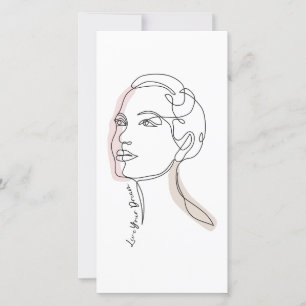 Line Art zeichn der Frau - Leben Sie Ihre Träume