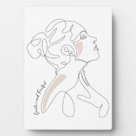 Line Art zeichn - Kreativ und fruchtbar Fotoplatte