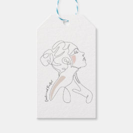 Line Art zeichn - Kreativ und fruchtbar Geschenkanhänger