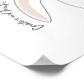 Line Art zeichn - Kreativ und fruchtbar Poster (Ecke)