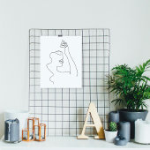 Line Art zeichn | Schwarzweiß | MINIMALISTISCH Poster