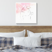 Line Art zeichnend Frauen Kontur Mauer Leinwanddruck (Insitu (Schlafzimmer))