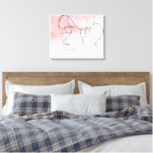 Line Art zeichnend Frauen Kontur Mauer Leinwanddruck (Insitu (Schlafzimmer))