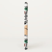 Line Art zeichnend Katzen und Blume Case-Mate iPhone Hülle (Hinten/Rechts)