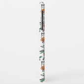 Line Art zeichnend Katzen und Blume Case-Mate iPhone Hülle (Hinten/Links)