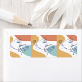 Line Art zeichnend Poster der Frau Kaffee trinken (Insitu)