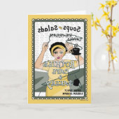 Line_C_Greeting gezeichnet Karte (Gelbe Blume)